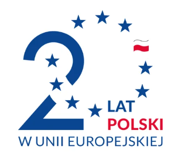 logotyp "20 lat Polski w Unii Europejskiej"