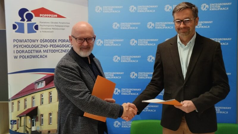 Podpisanie listu intencyjnego o współpracy między Instytutem Badań Edukacyjnych - Państwowym Instytutem Badawczym a Powiatowym Ośrodkiem Poradnictwa Psychologiczno-Pedagogicznego i Doradztwa Metodycznego w Polkowicach