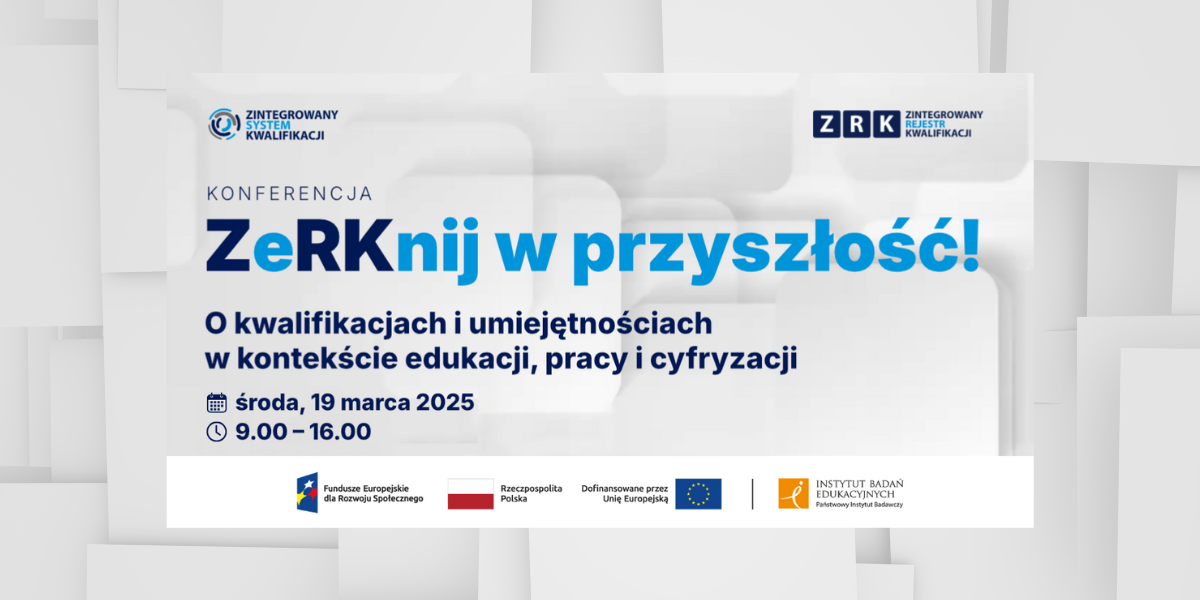 banner konferencji ZERKNIJ W PRZYSZŁOŚĆ