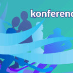 schematyczne sylwetki sportowców różnych dyscyplin; napis "konferencja"