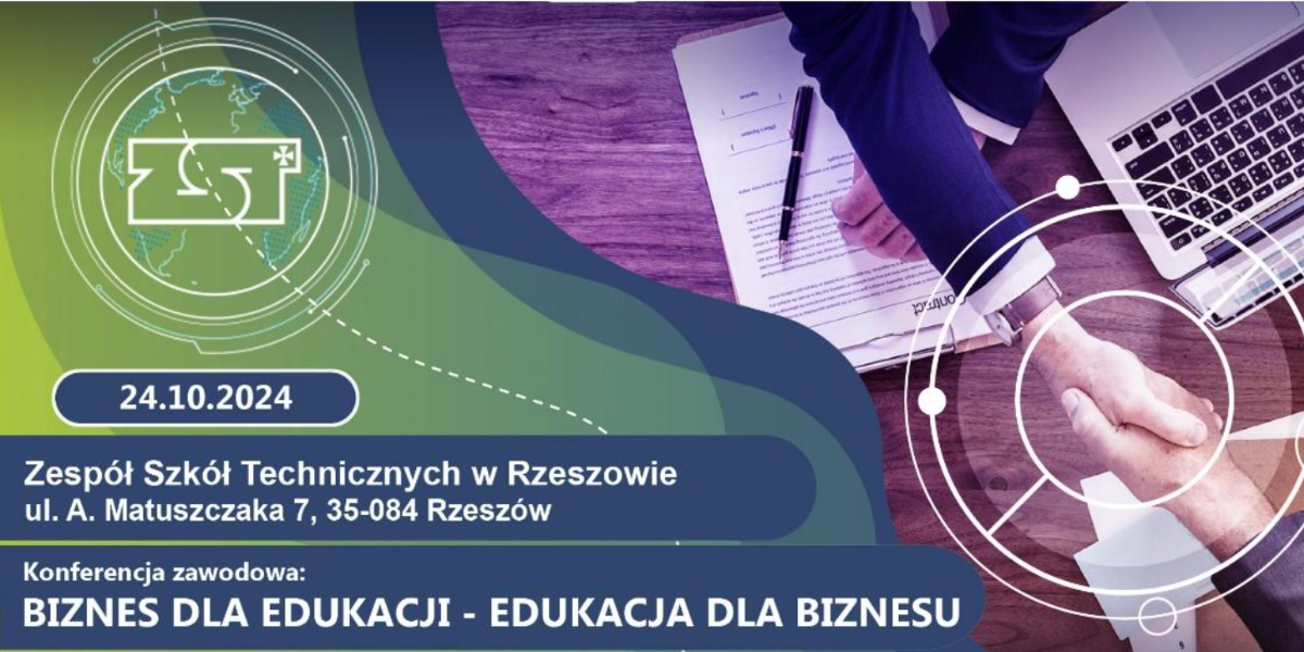 baner konferencji zawodowej „Biznes dla Edukacji – Edukacja dla Biznesu”