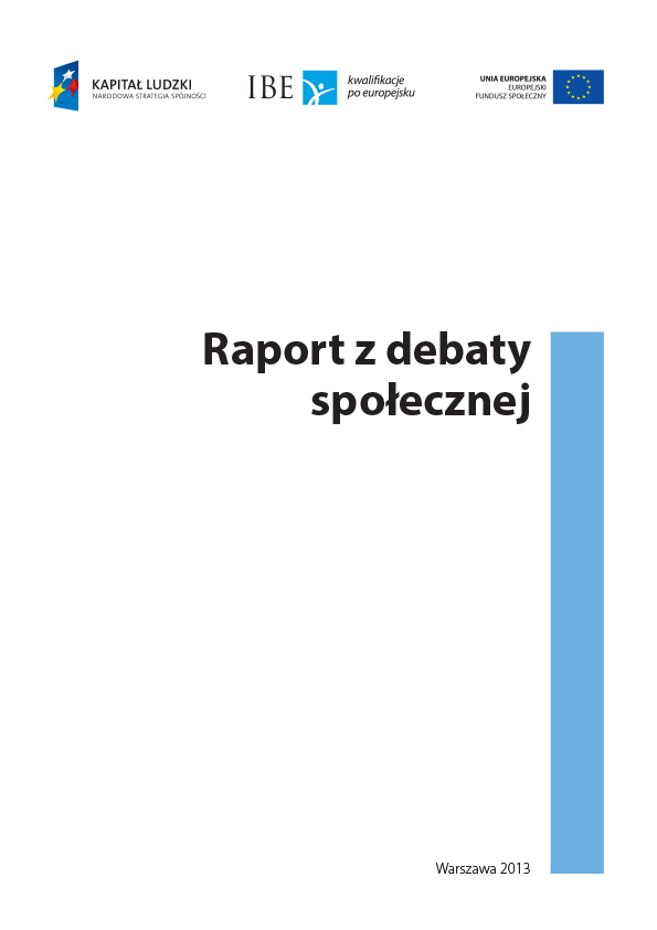 okładka publikacji Raport z debaty społecznej