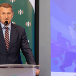 Ireneusz Raś, sekretarz stanu w Ministerstwie Sportu i Turystyki, podczas konferencji „Nowe horyzonty kwalifikacji w sporcie: Zintegrowany System Kwalifikacji w praktyce”