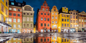 panorama sztokholmskiego Starego Miasta