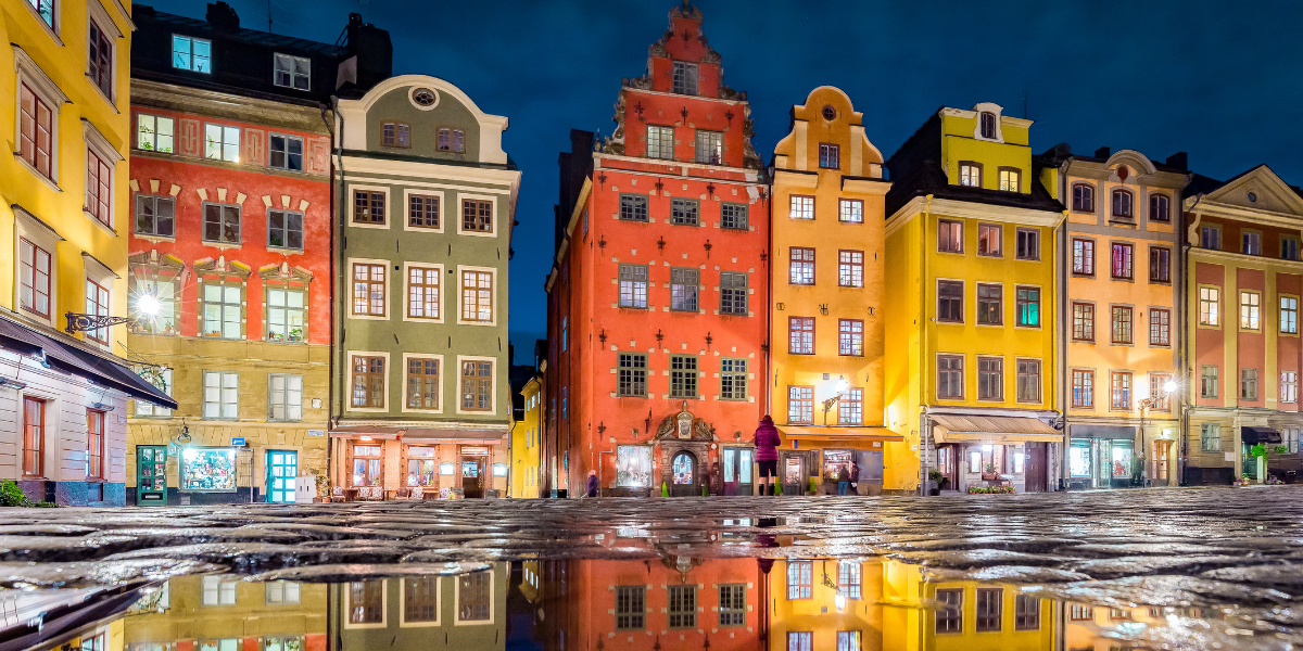 panorama sztokholmskiego Starego Miasta