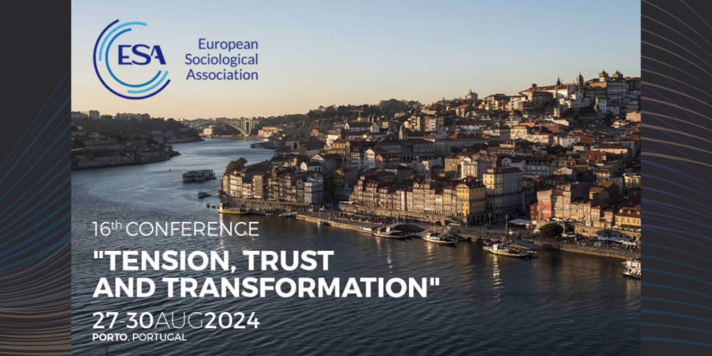 baner XVI Konferencji European Sociological Association, „Tension, Trust and Transformation”