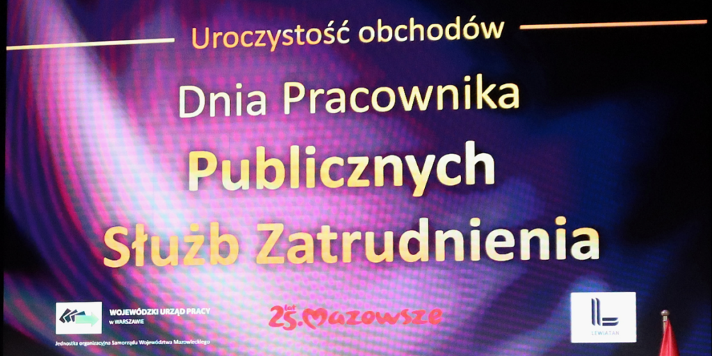 banner uroczystości obchodów Dnia Pracownika Publicznych Służb Zatrudnienia