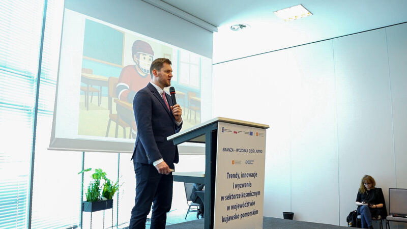 konferencja „Trendy, innowacje i wyzwania w sektorze kosmicznym województwie kujawsko-pomorskim”, 27 maja 2025 r.